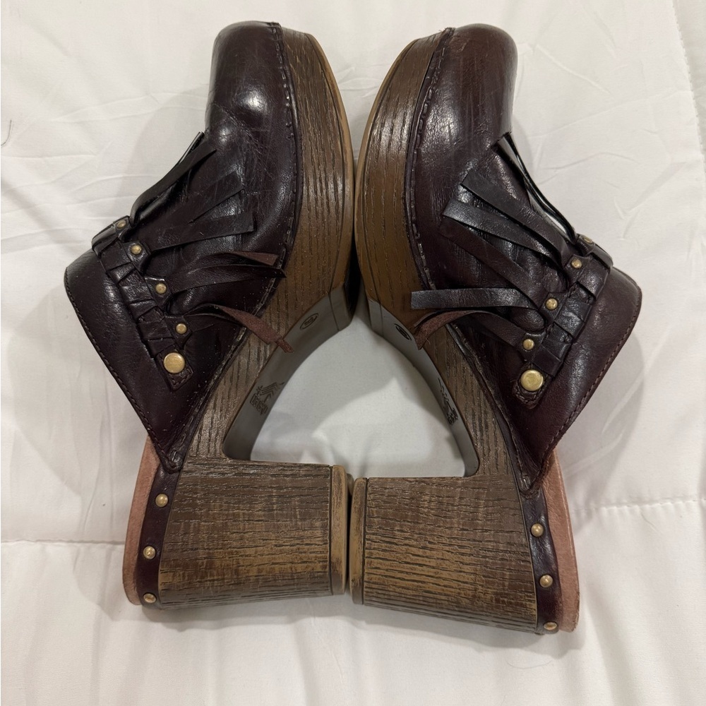 Dansko Deni Mule Women’s Size 37 (US 6.5–7) Chocolate Brown Full Grain Leather - Picture 5 of 7